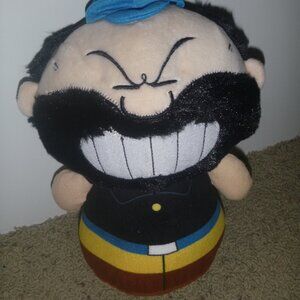 Bluto Brutus Rollie Pollie Plush Popeye the Sailorman 10.5" Stuffed Toy 2017